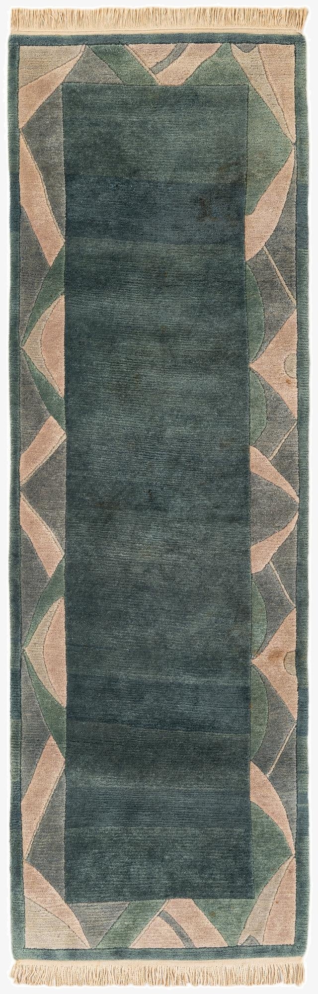  2' 6 x 8'  Hand Knotted Tibet Wool Runner Rug