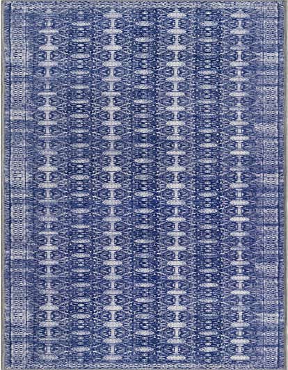 A 12 ft navy blue runner rug with a distressed transitional oriental floral pattern and a subtle border, ideal for a hallway.