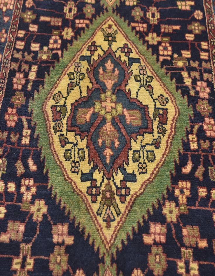 Detail image of 3' 7 x 9' 9 Hand Knotted Tuiserkan Persian Wool Runner Rug