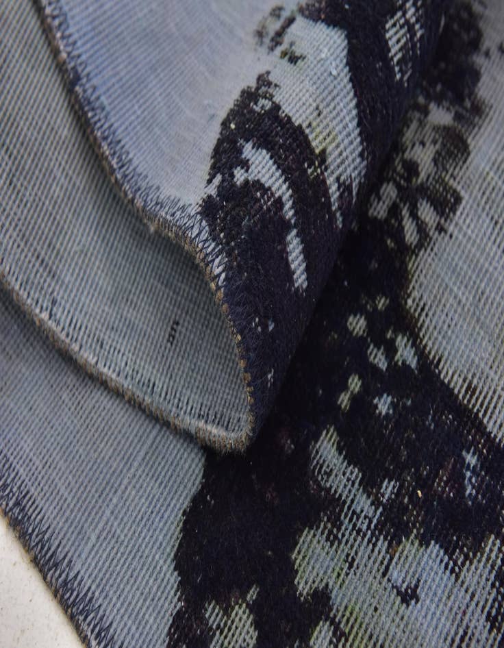 Detail image of  4' 5 x 8'  Hand Knotted Ultra Vintage Persian Wool Runner Rug