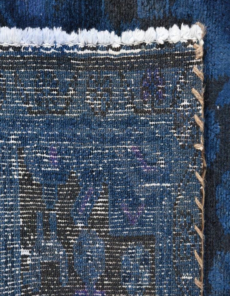 Detail image of  4' x 8' 2  Hand Knotted Ultra Vintage Persian Wool Runner Rug