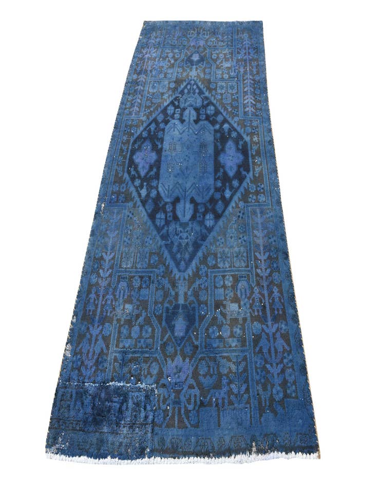 Detail image of  4' x 8' 2  Hand Knotted Ultra Vintage Persian Wool Runner Rug