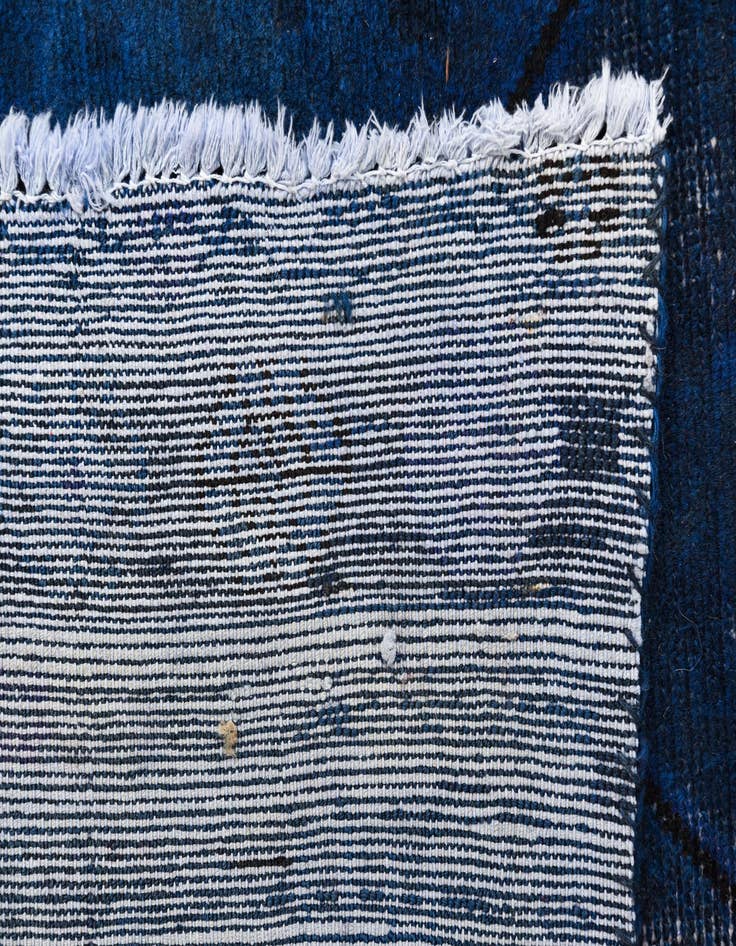 Detail image of  4' x 9' 10  Hand Knotted Ultra Vintage Persian Wool Runner Rug