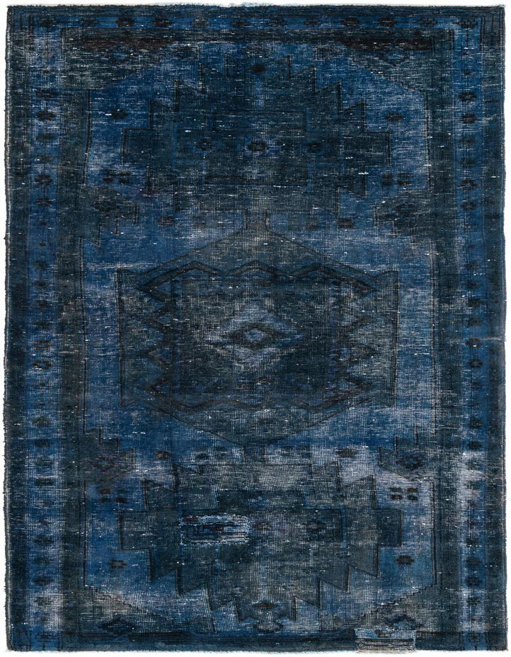  4' 3 x 10' 2  Hand Knotted Ultra Vintage Persian W...