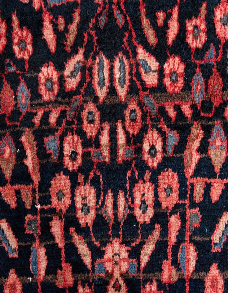 Detail image of  4' 1 x 9' 3  Hand Knotted Ultra Vintage Persian Wool Runner Rug