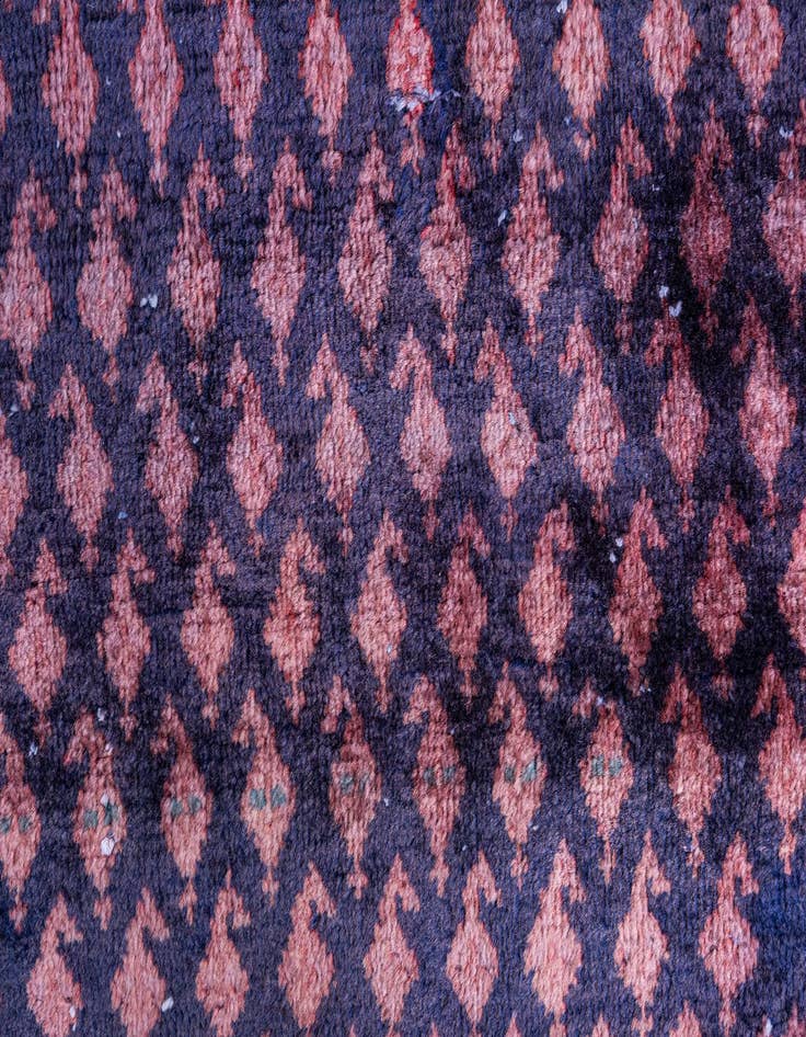 Detail image of  3' 7 x 10' 3  Hand Knotted Ultra Vintage Persian Wool Runner Rug