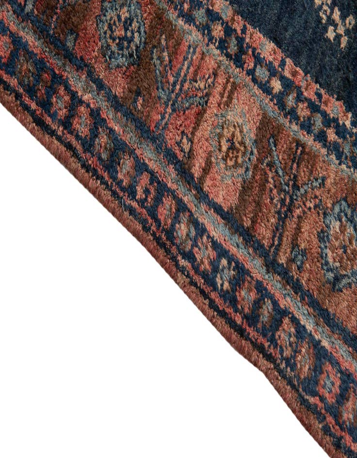 Detail image of  4' 2 x 9' 2  Hand Knotted Ultra Vintage Persian Wool Runner Rug