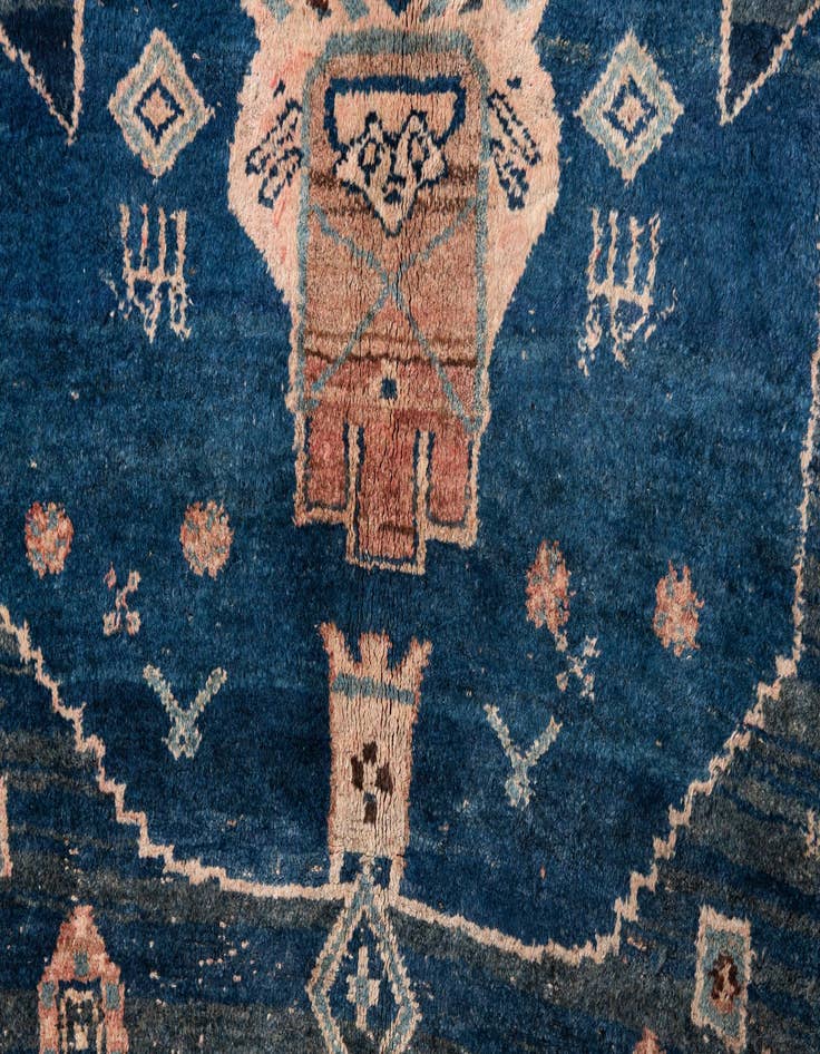 Detail image of  4' 2 x 9' 2  Hand Knotted Ultra Vintage Persian Wool Runner Rug