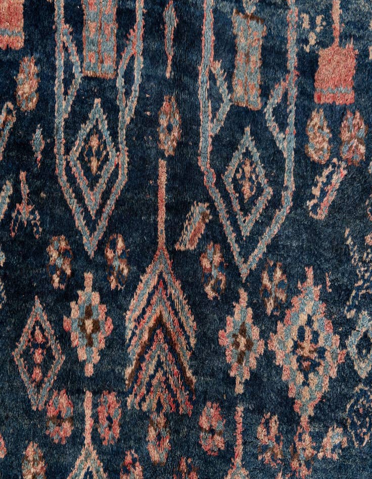 Detail image of  4' 2 x 9' 2  Hand Knotted Ultra Vintage Persian Wool Runner Rug