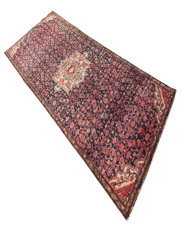 Detail image of  4' x 10'  Hand Knotted Ultra Vintage Persian Wool Runner Rug