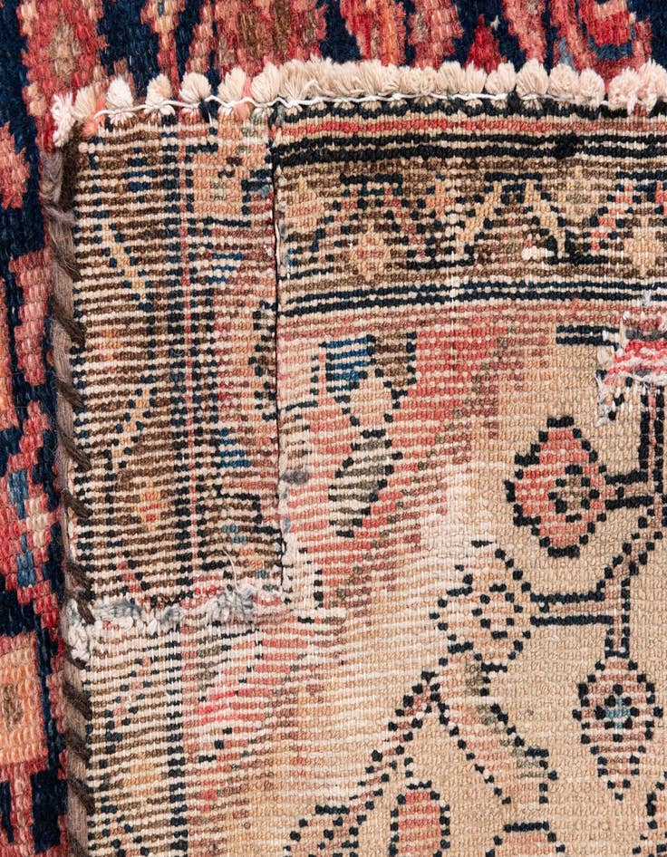 Detail image of  4' x 10'  Hand Knotted Ultra Vintage Persian Wool Runner Rug