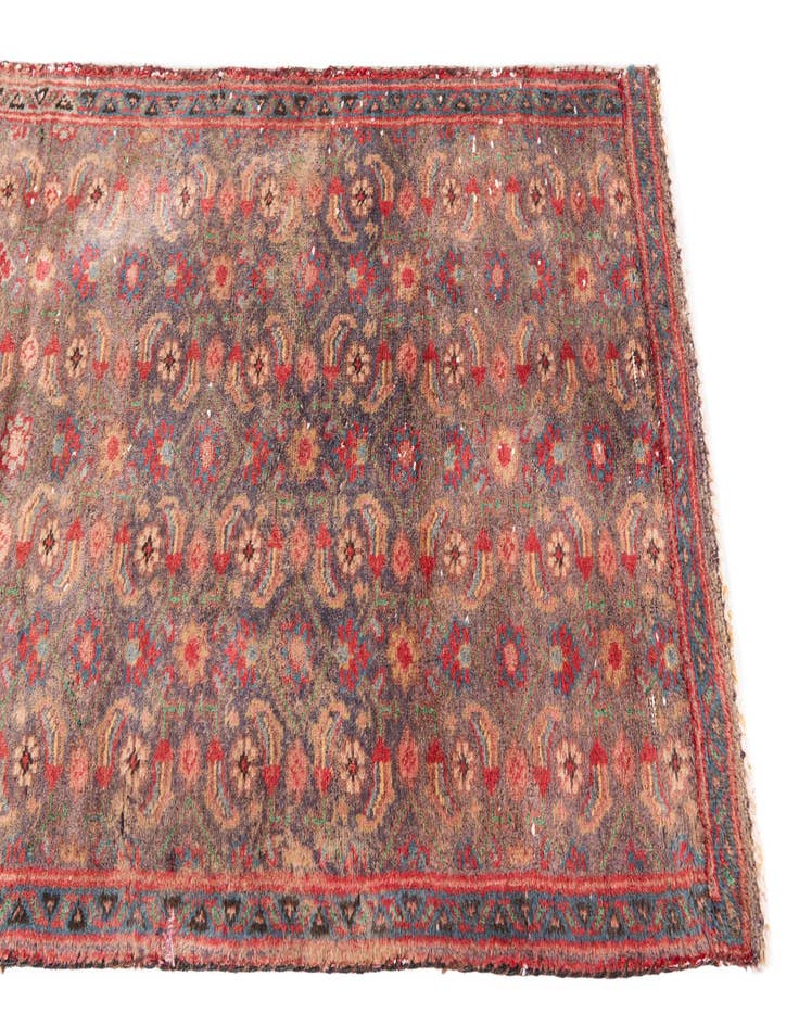 Detail image of  2' 8 x 6' 7  Hand Knotted Ultra Vintage Persian Wool Runner Rug