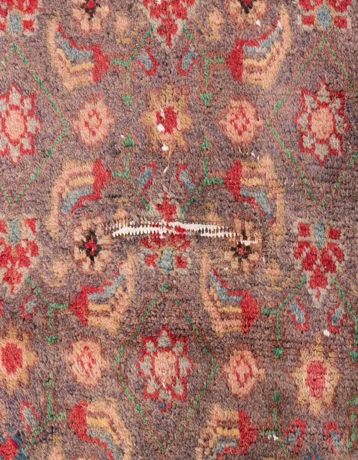 Detail image of  2' 8 x 6' 7  Hand Knotted Ultra Vintage Persian Wool Runner Rug