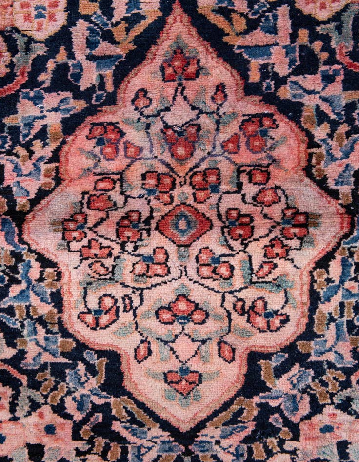 Detail image of  3' 9 x 10' 4  Hand Knotted Ultra Vintage Persian Wool Runner Rug
