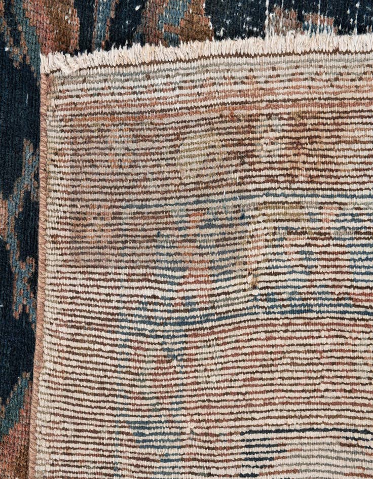 Detail image of  4' x 9' 7  Hand Knotted Ultra Vintage Persian Wool Runner Rug