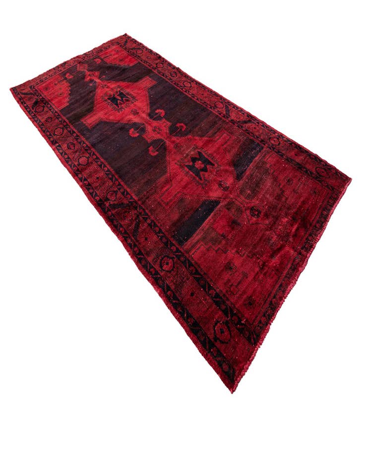 Detail image of  5' 5 x 10' 8  Hand Knotted Ultra Vintage Persian Wool Runner Rug