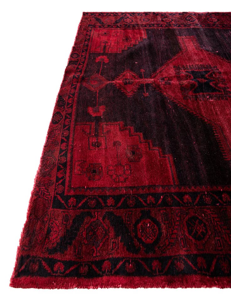 Detail image of  5' 5 x 10' 8  Hand Knotted Ultra Vintage Persian Wool Runner Rug