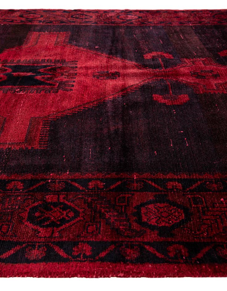 Detail image of  5' 5 x 10' 8  Hand Knotted Ultra Vintage Persian Wool Runner Rug