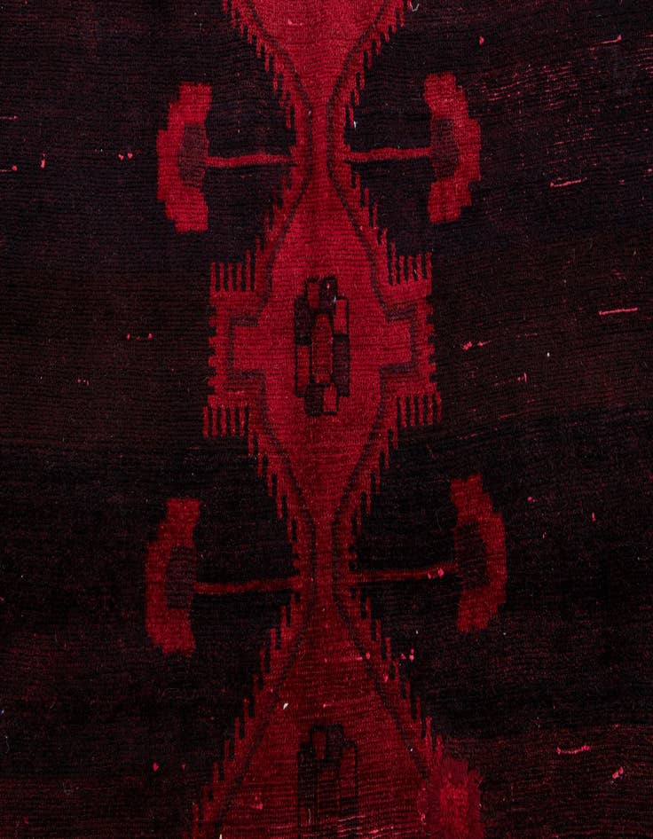 Detail image of  5' 5 x 10' 8  Hand Knotted Ultra Vintage Persian Wool Runner Rug