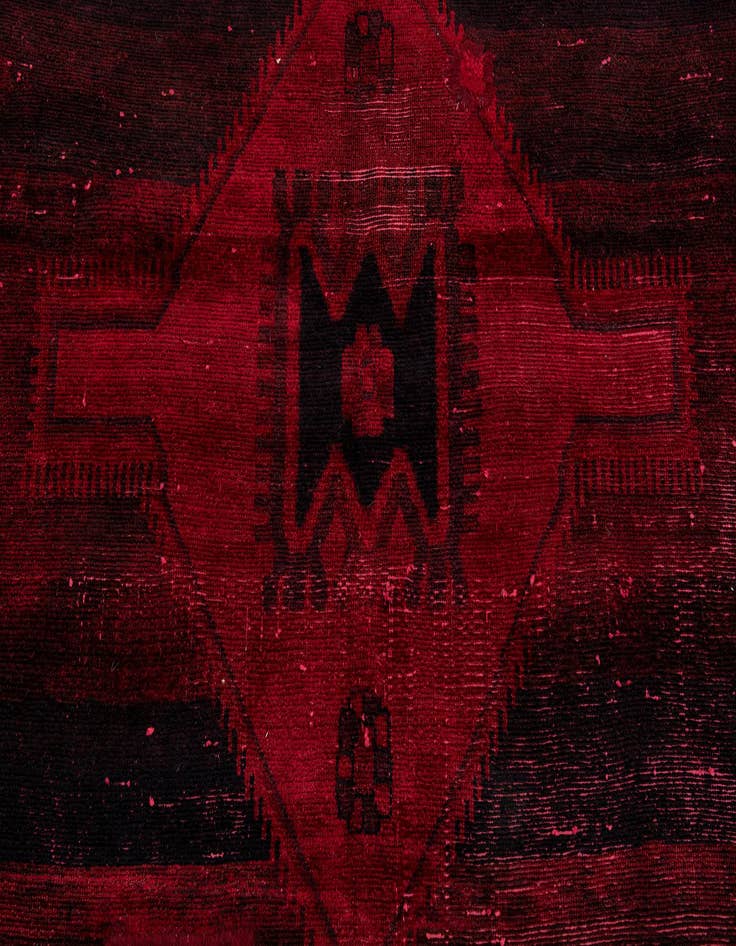 Detail image of  5' 5 x 10' 8  Hand Knotted Ultra Vintage Persian Wool Runner Rug