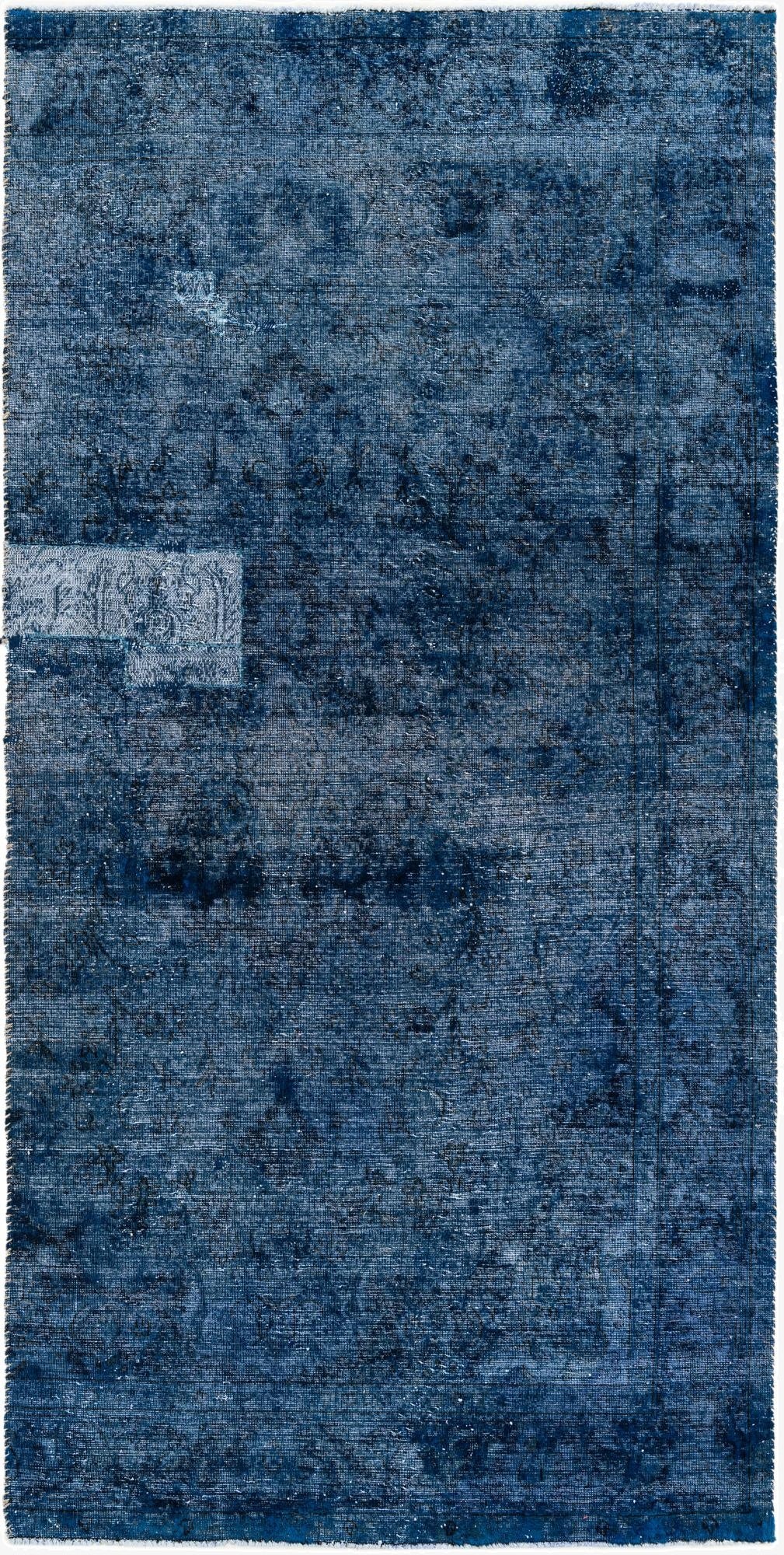  4' 10 x 9' 8  Hand Knotted Ultra Vintage Persian Wool Runner Rug