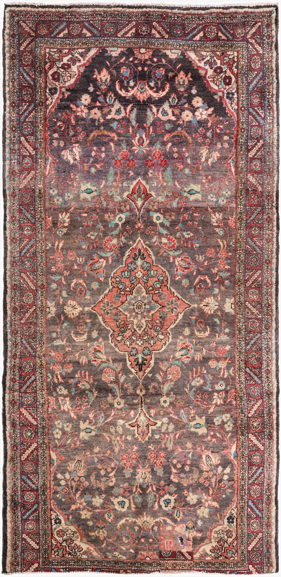  5' x 10' 1  Hand Knotted Ultra Vintage Persian Wool Runner Rug