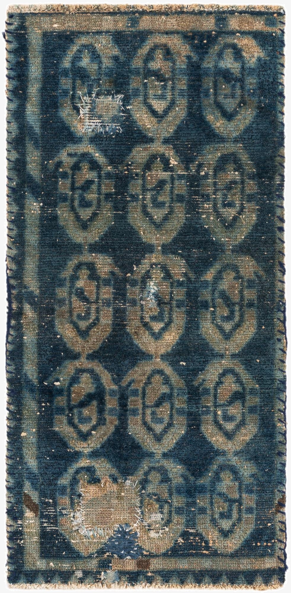  1' 5 x 3'  Hand Knotted Ultra Vintage Persian Wool Runner Rug