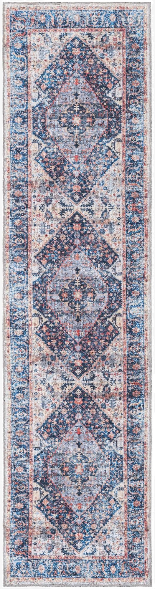  2' x 8'  Washable Yara Runner Rug