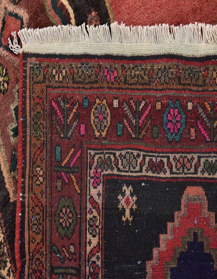 Detail image of  4' 10 x 10' 9  Hand Knotted Zanjan Persian Wool Runner Rug