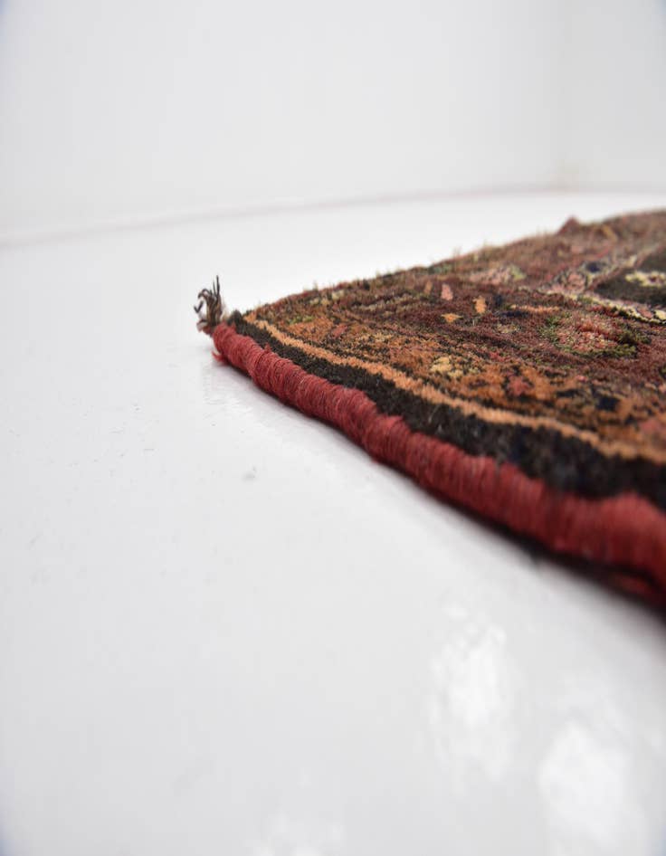 Detail image of  4' 10 x 10' 9  Hand Knotted Zanjan Persian Wool Runner Rug