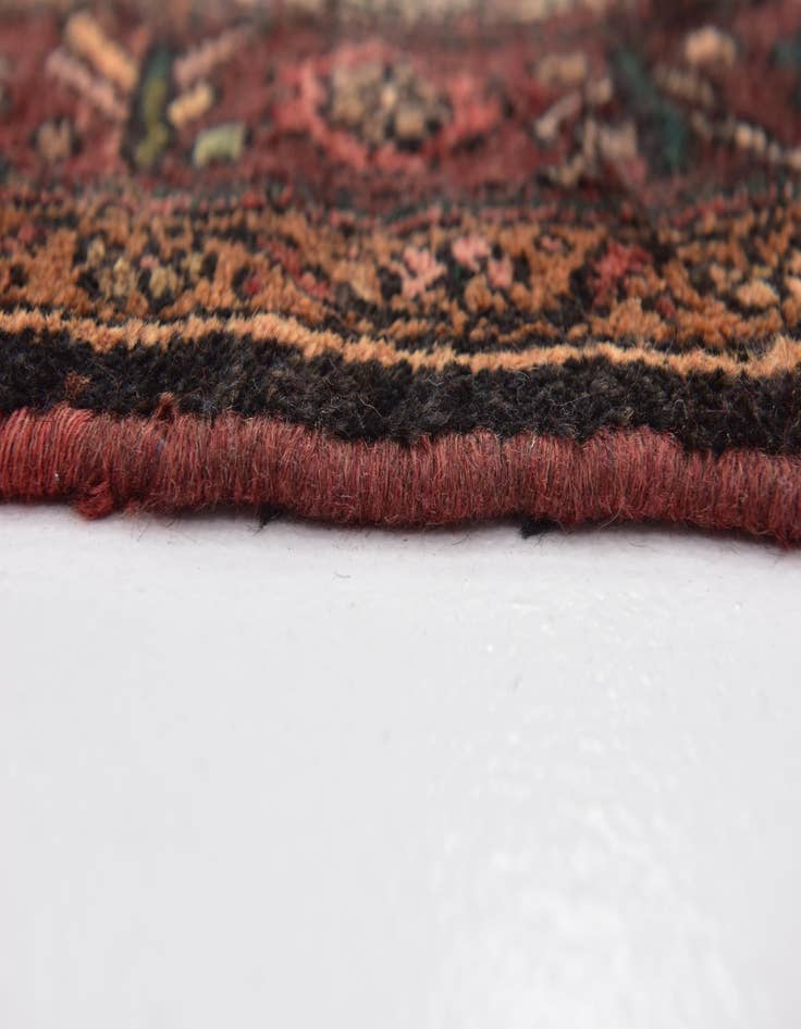 Detail image of  4' 10 x 10' 9  Hand Knotted Zanjan Persian Wool Runner Rug