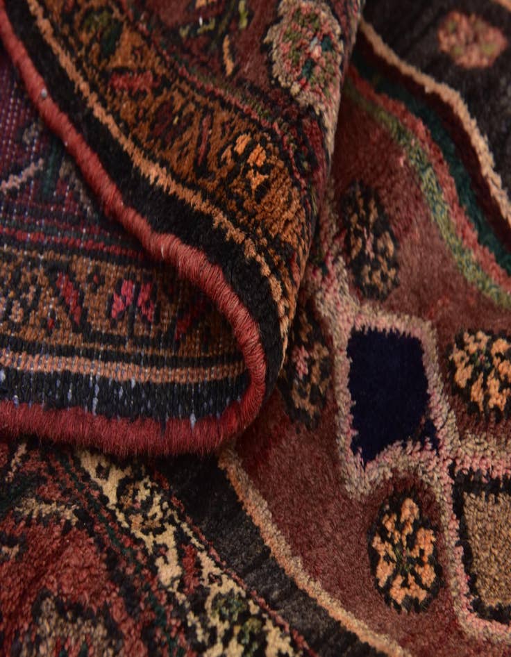 Detail image of  4' 10 x 10' 9  Hand Knotted Zanjan Persian Wool Runner Rug