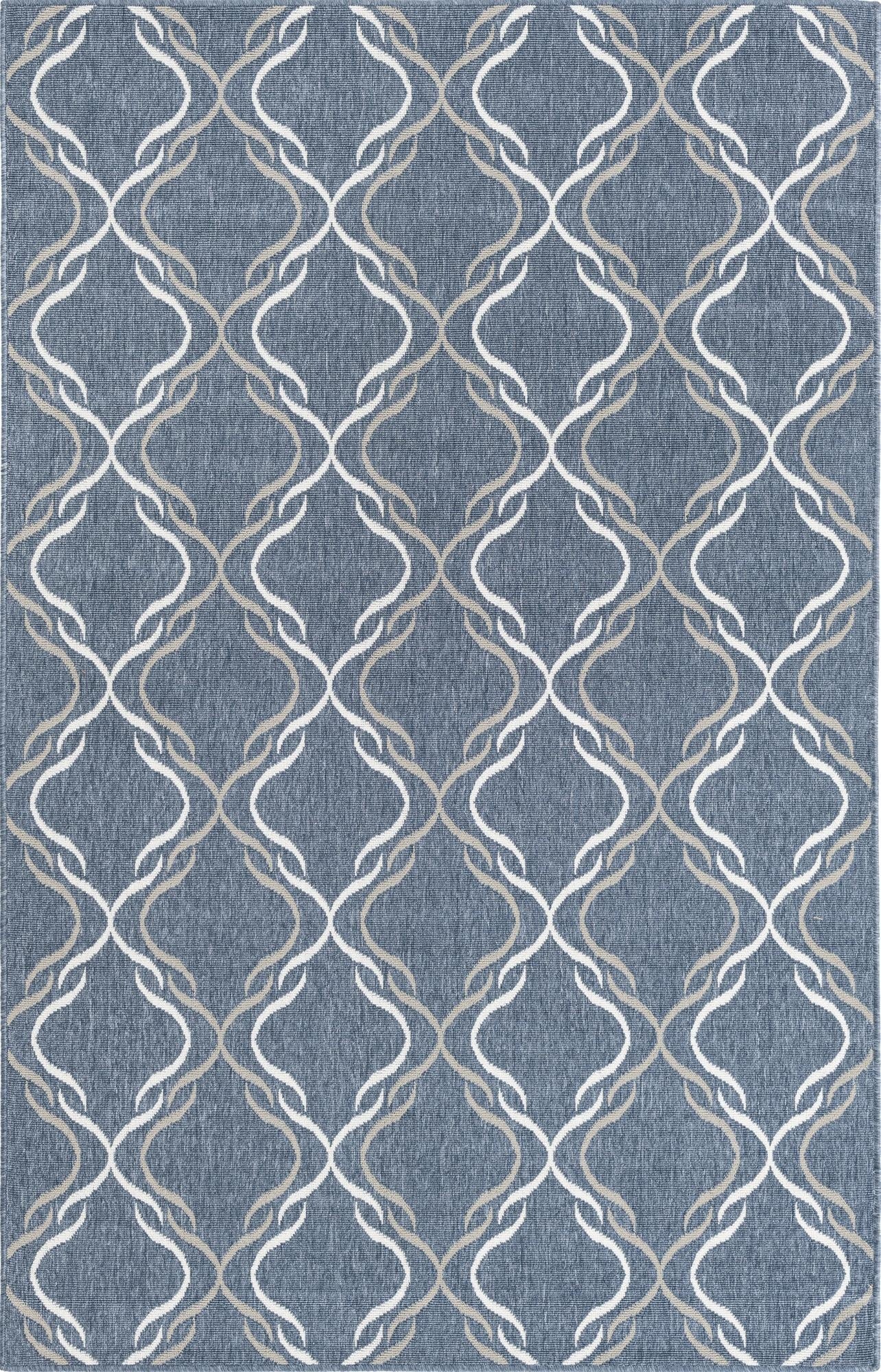  1' 3 x 1' 3  Washable Lattice Indoor / Outdoor Sample Rug