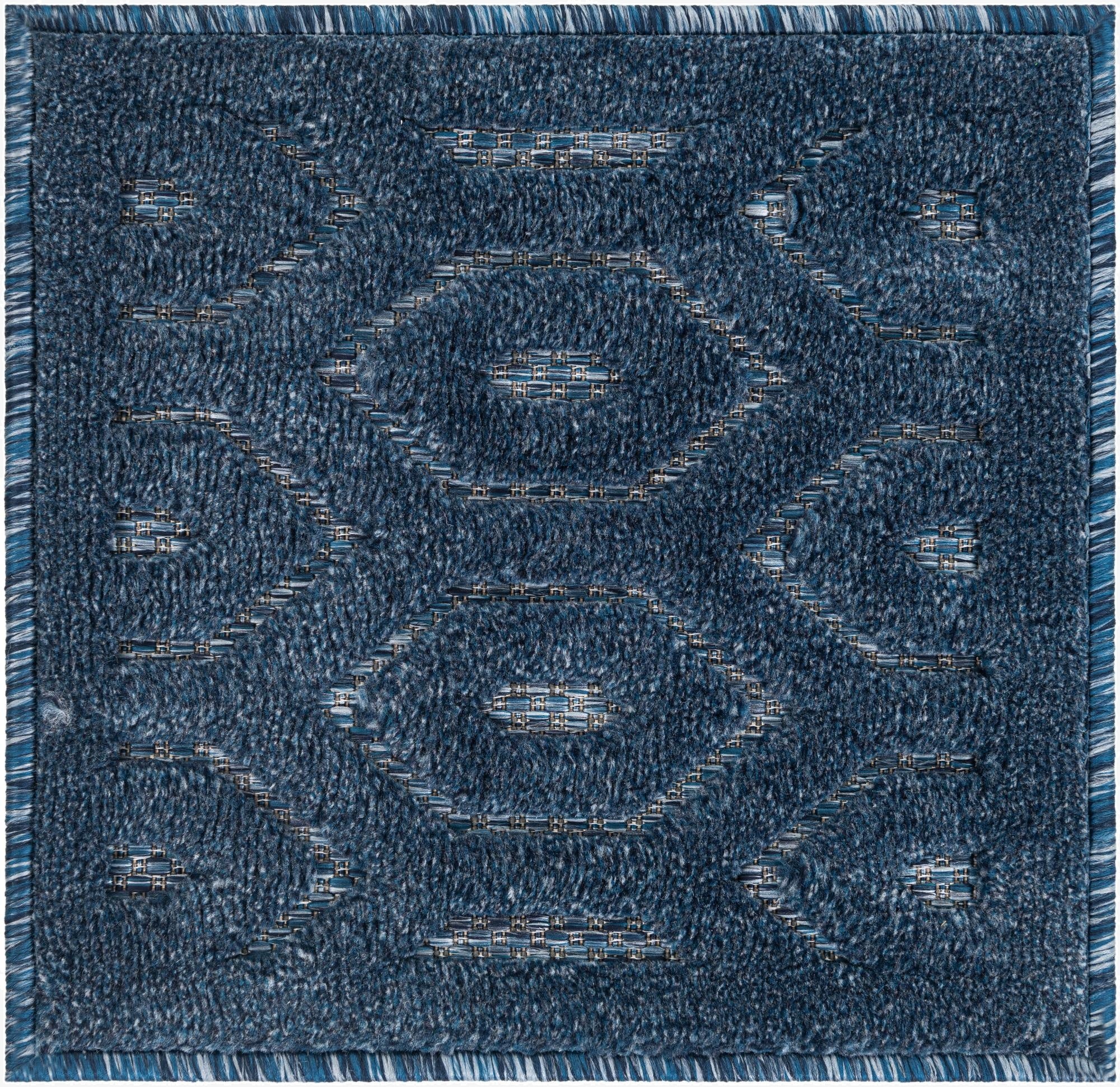  1' 4 x 1' 4  Washable Trellis Textured Indoor / Outdoor Sample Rug
