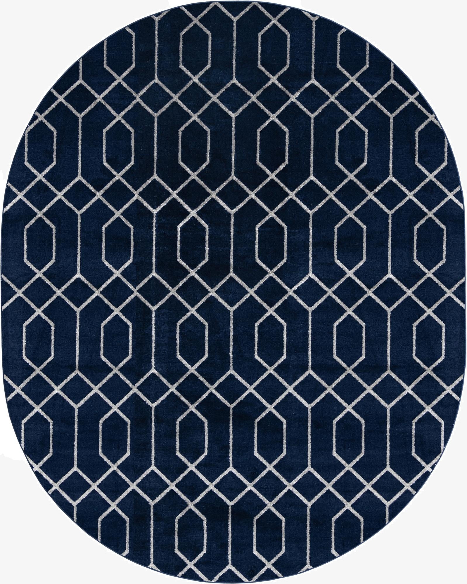  7' 10 x 10'  Marilyn Monroe&trade; Glam Trellis Oval Rug