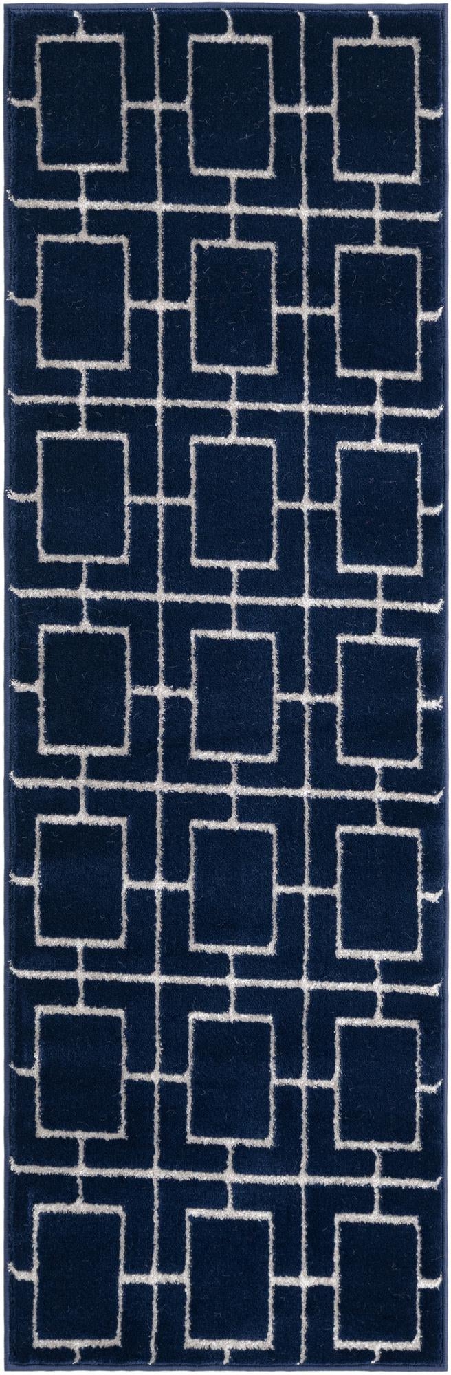 Rug Navy Blue Silver Swatch link