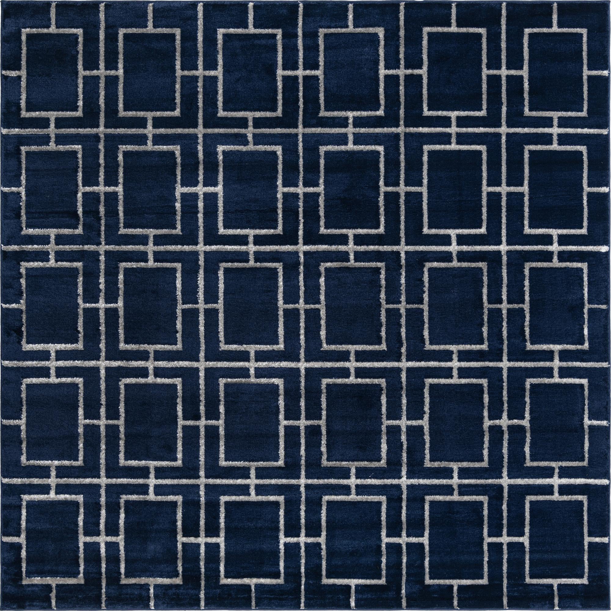 Rug Navy Blue Silver Swatch link