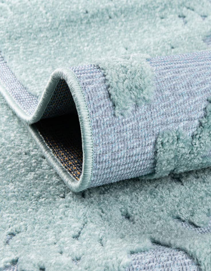 Detail image of  5' 3 x 5' 3  Washable Aruba Indoor / Outdoor Square Rug