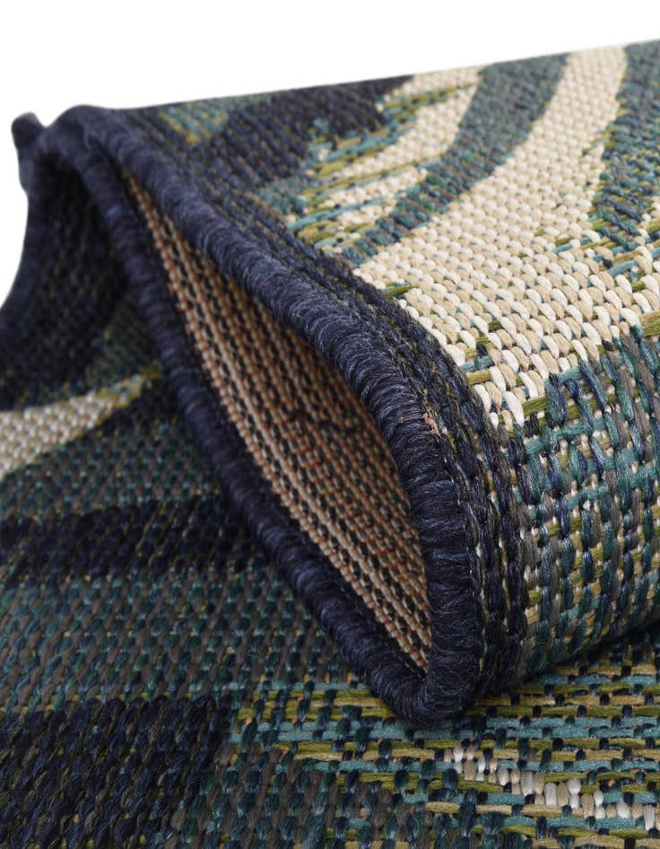 Detail image of  5' 3 x 5' 3  Washable Baja Indoor / Outdoor Square Rug