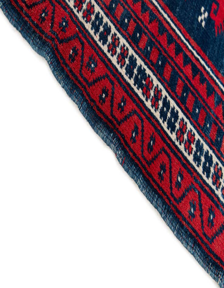 Detail image of  2' 8 x 3' 3  Hand Knotted Balouch Persian Wool Square Rug