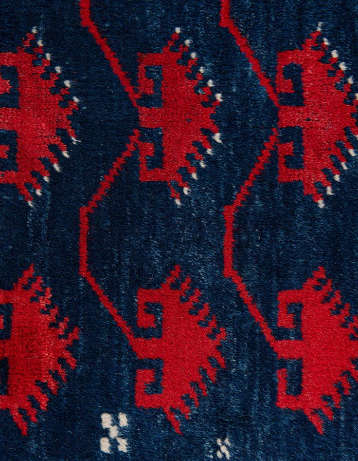 Detail image of  2' 8 x 3' 3  Hand Knotted Balouch Persian Wool Square Rug