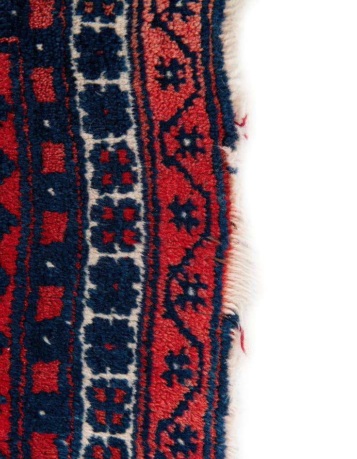 Detail image of  2' 8 x 3' 3  Hand Knotted Balouch Persian Wool Square Rug