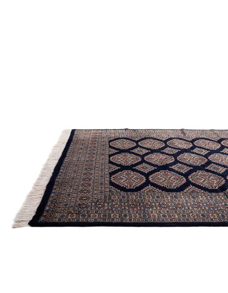 Detail image of  6' 4 x 6' 8  Hand Knotted Bokhara Oriental Wool Square Rug