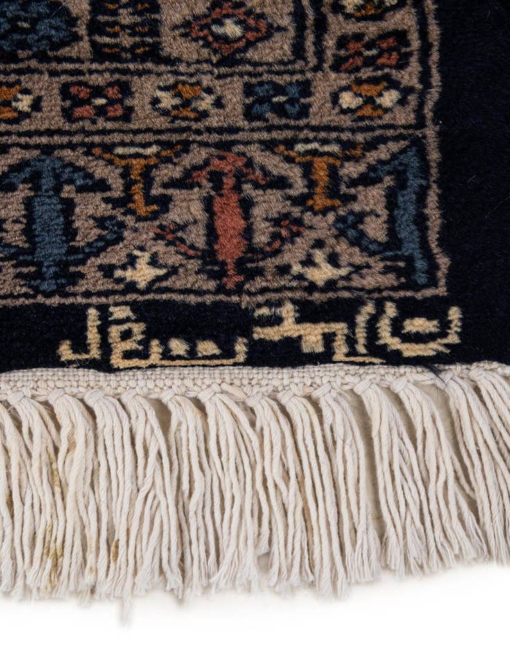Detail image of  6' 4 x 6' 8  Hand Knotted Bokhara Oriental Wool Square Rug