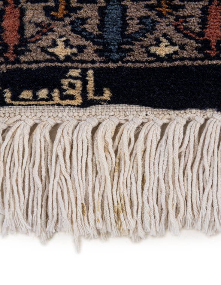 Detail image of  6' 4 x 6' 8  Hand Knotted Bokhara Oriental Wool Square Rug