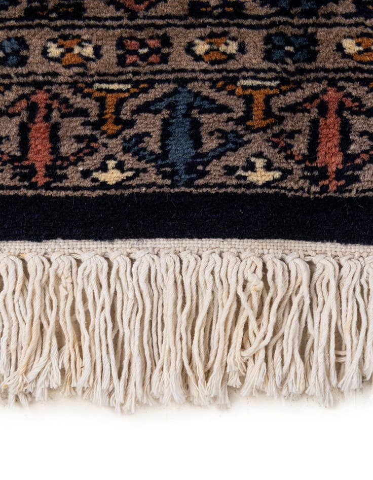Detail image of  6' 4 x 6' 8  Hand Knotted Bokhara Oriental Wool Square Rug