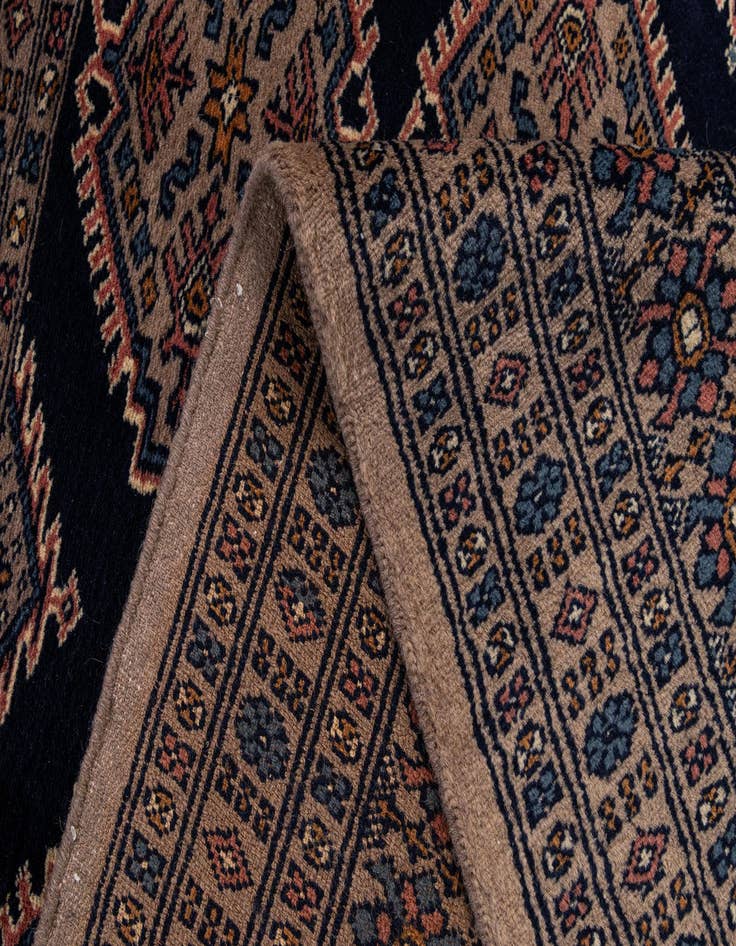 Detail image of  6' 7 x 6' 8  Hand Knotted Bokhara Oriental Wool Square Rug