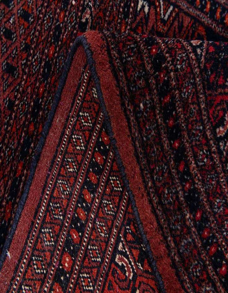 Detail image of  2' 9 x 3' 5  Hand Knotted Bokhara Oriental Wool Square Rug