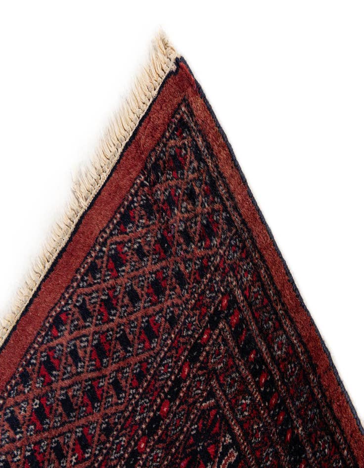 Detail image of  2' 9 x 3' 5  Hand Knotted Bokhara Oriental Wool Square Rug