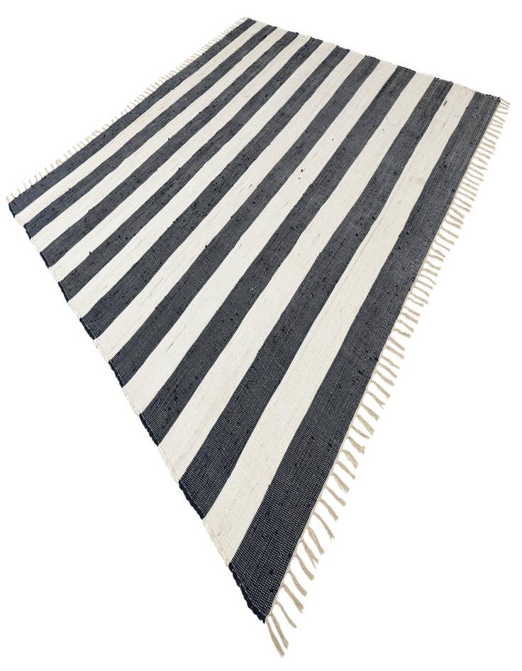 Detail image of  10' x 10'  Hand Woven Chindi Rag Square Rug